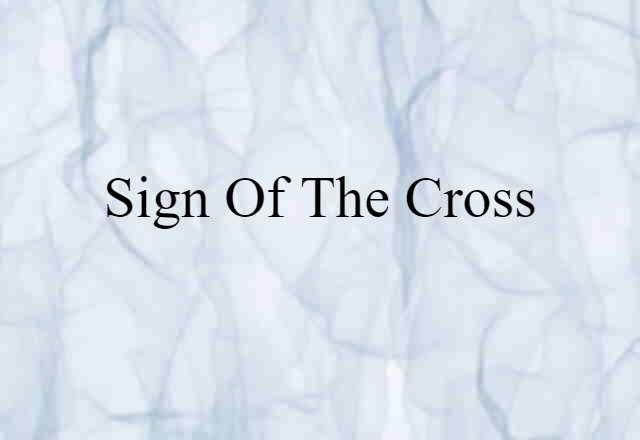 sign of the cross