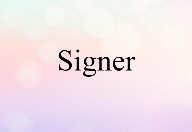 signer