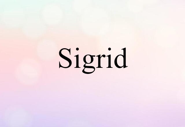 Sigrid