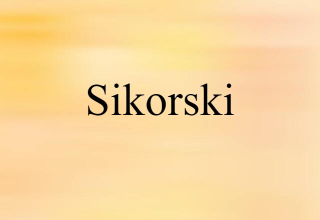 Sikorski