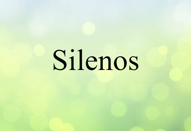 Silenos (noun) Definition, Meaning & Examples