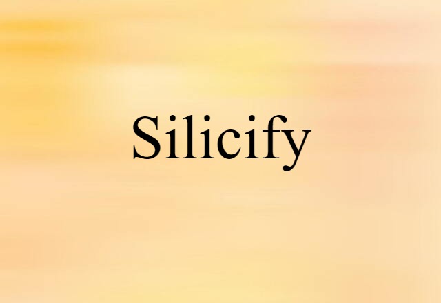 silicify