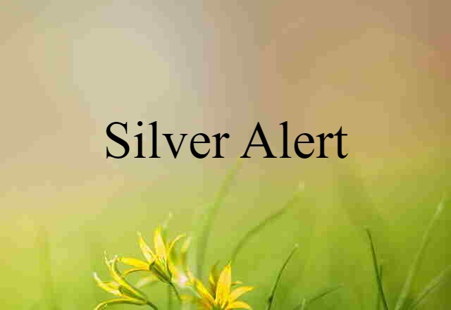 Silver Alert