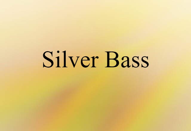 silver bass