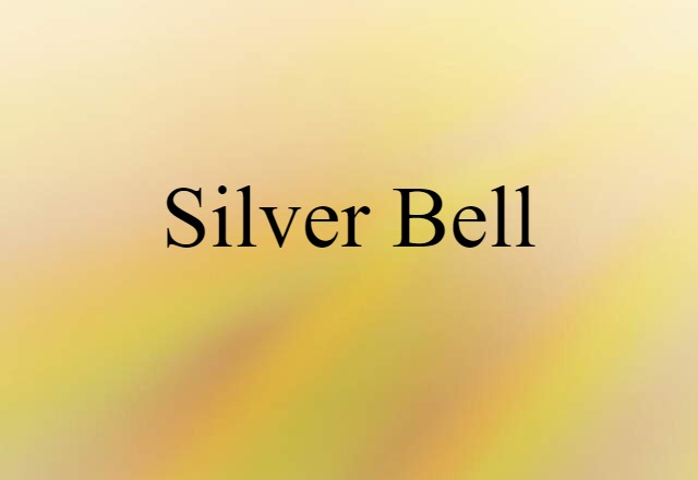 Silver Bell (noun) Definition, Meaning & Examples