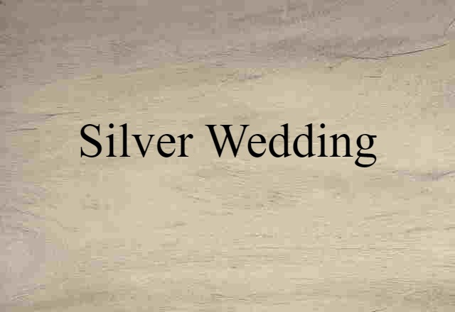 silver wedding