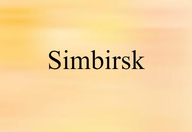 Simbirsk