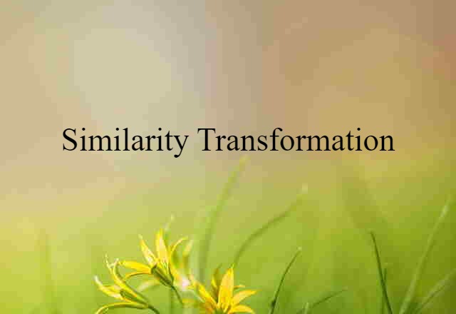 similarity transformation