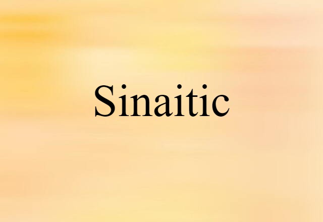 Sinaitic