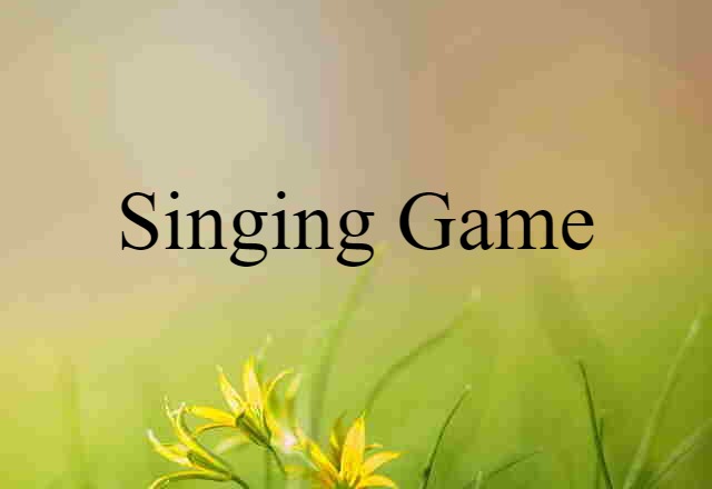 singing game