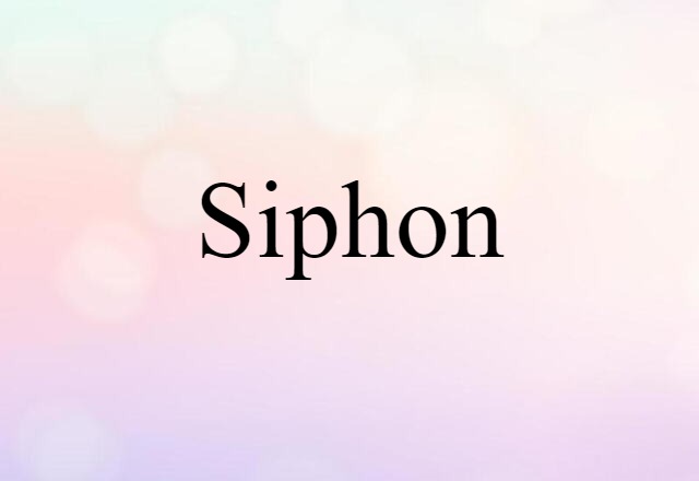 siphon