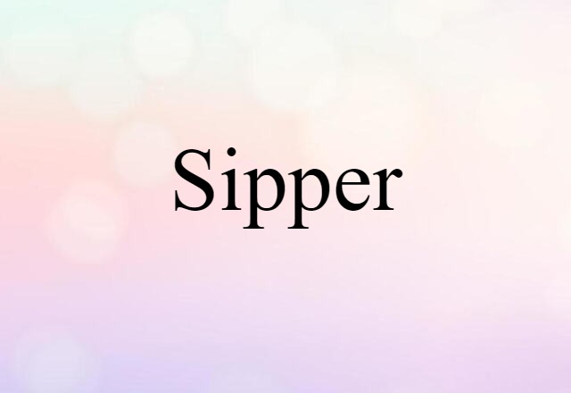 Sipper (noun) Definition, Meaning & Examples