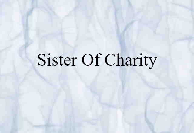 Sister of Charity