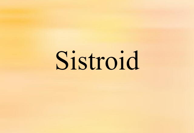 Sistroid (noun) Definition, Meaning & Examples