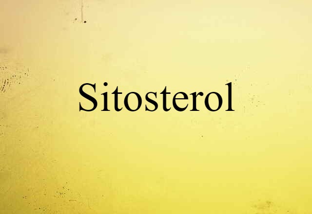 sitosterol