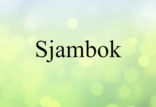 sjambok