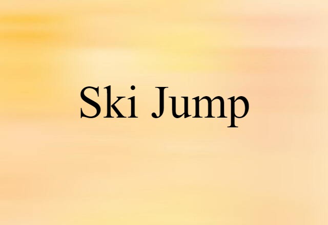 ski jump