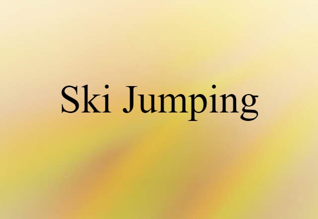 ski jumping