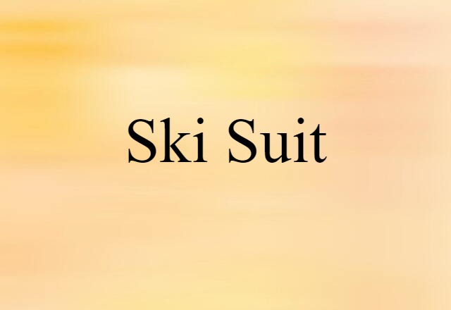 ski suit