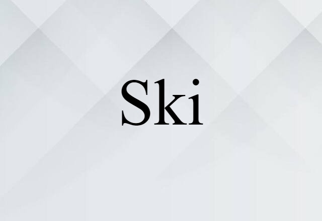 ski