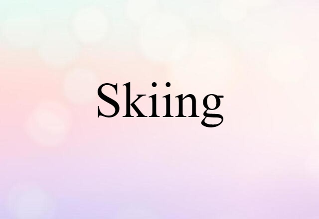 skiing