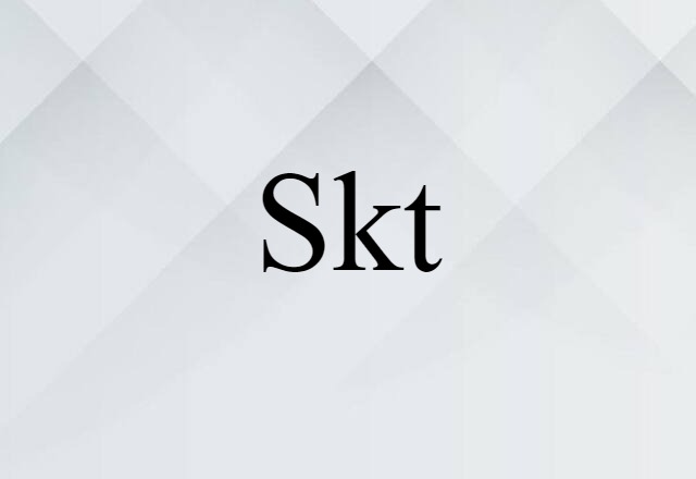 Skt (noun) Definition, Meaning & Examples