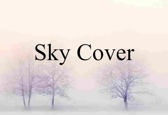 Sky Cover (noun) Definition, Meaning & Examples