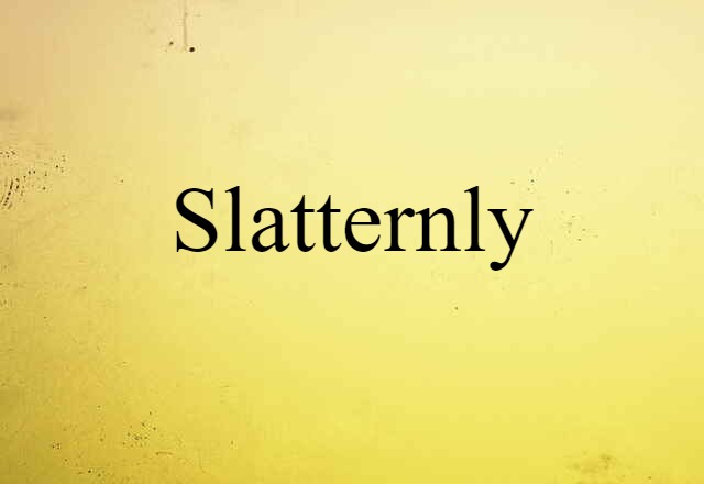 slatternly