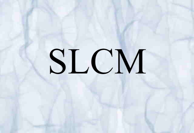 SLCM (noun) Definition, Meaning & Examples