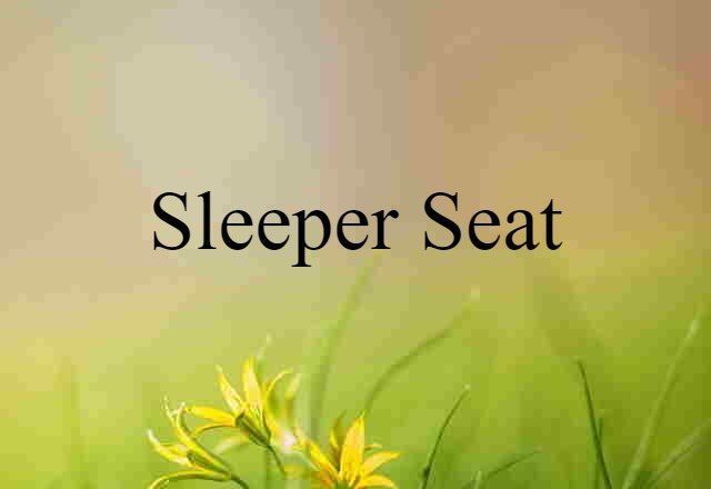 sleeper seat