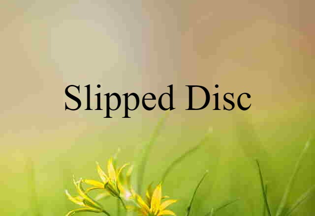 slipped disc