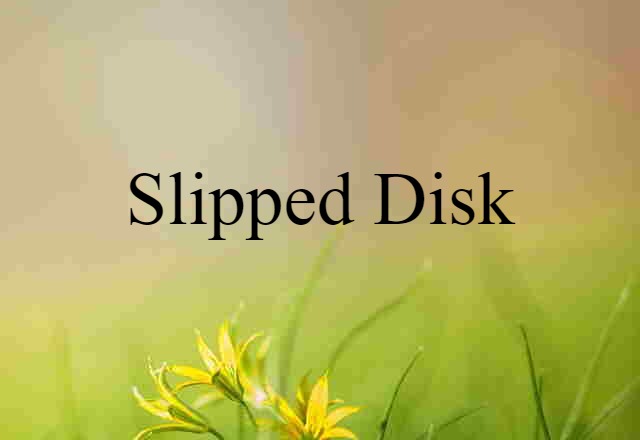 slipped disk