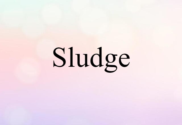 Sludge (noun) Definition, Meaning & Examples