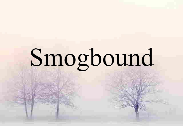 Smogbound (noun) Definition, Meaning & Examples