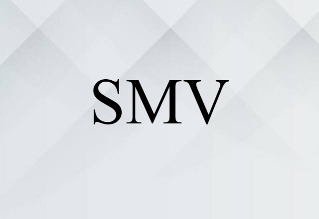 SMV (noun) Definition, Meaning & Examples