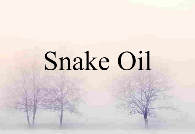 snake oil