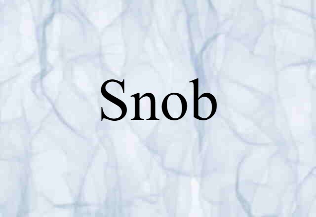 snob