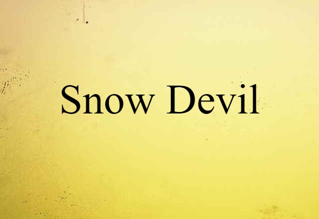 snow devil