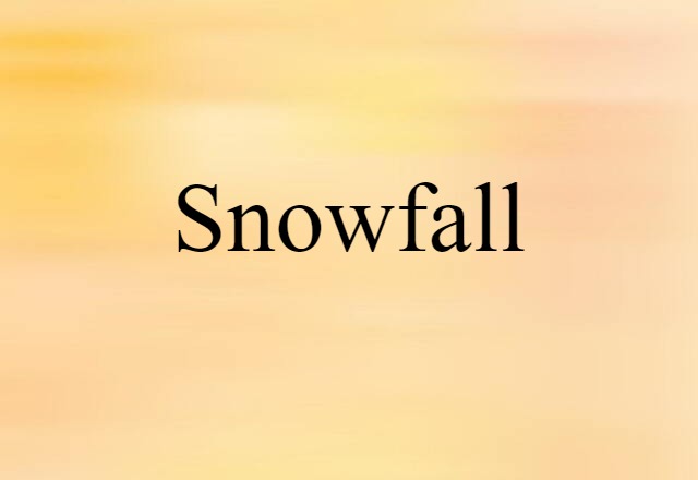 snowfall