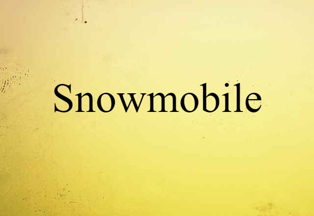 snowmobile