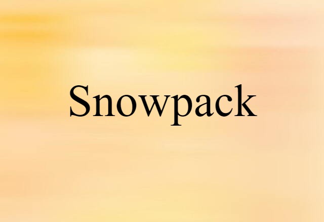 snowpack