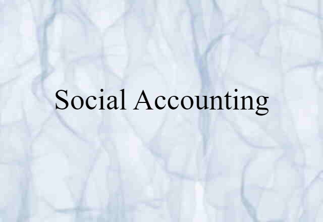 social accounting