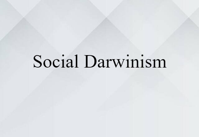 Social Darwinism