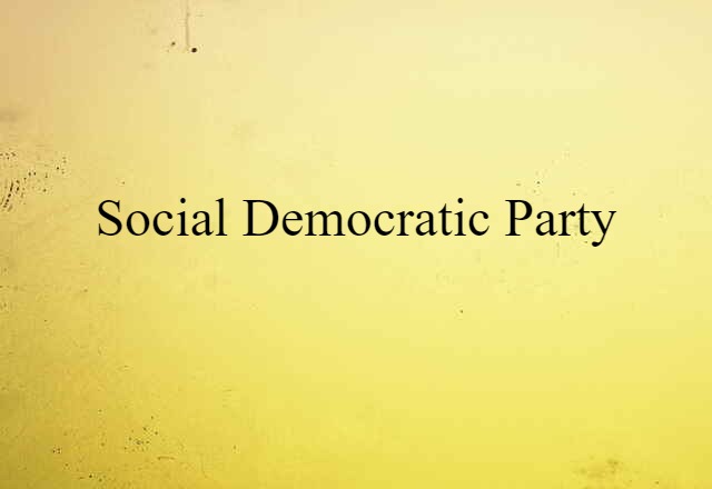 Social Democratic Party