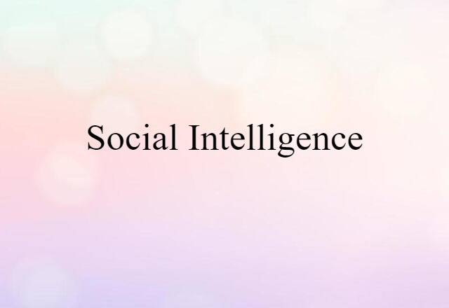 social intelligence