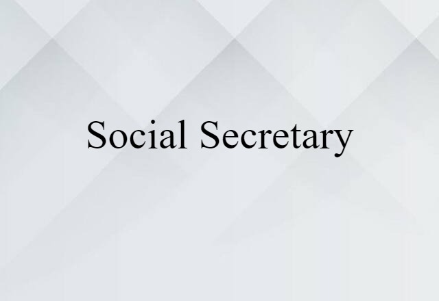 social secretary