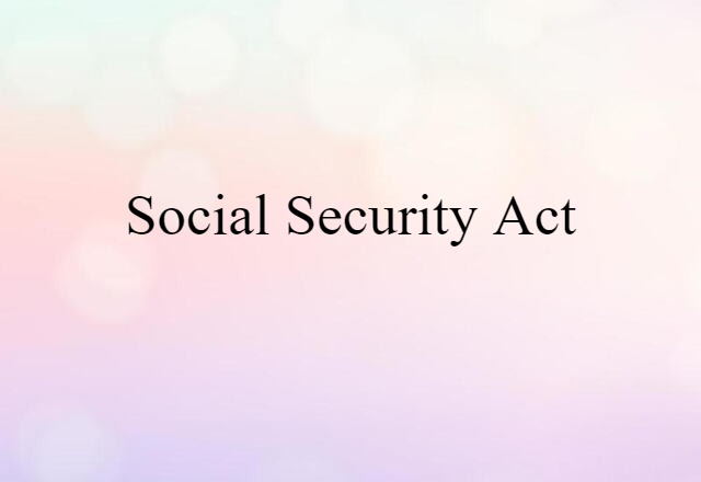 Social Security Act