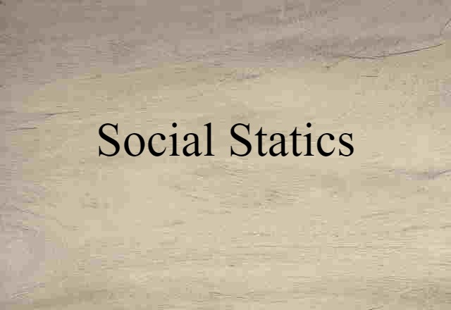 social statics