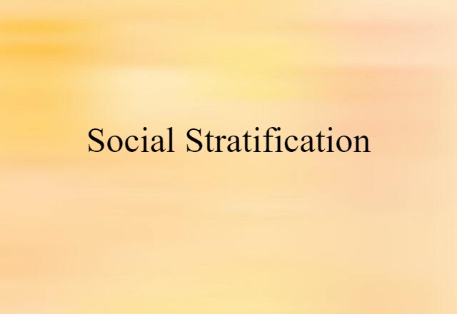 social stratification