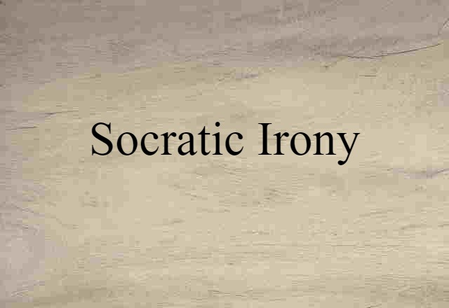 Socratic irony